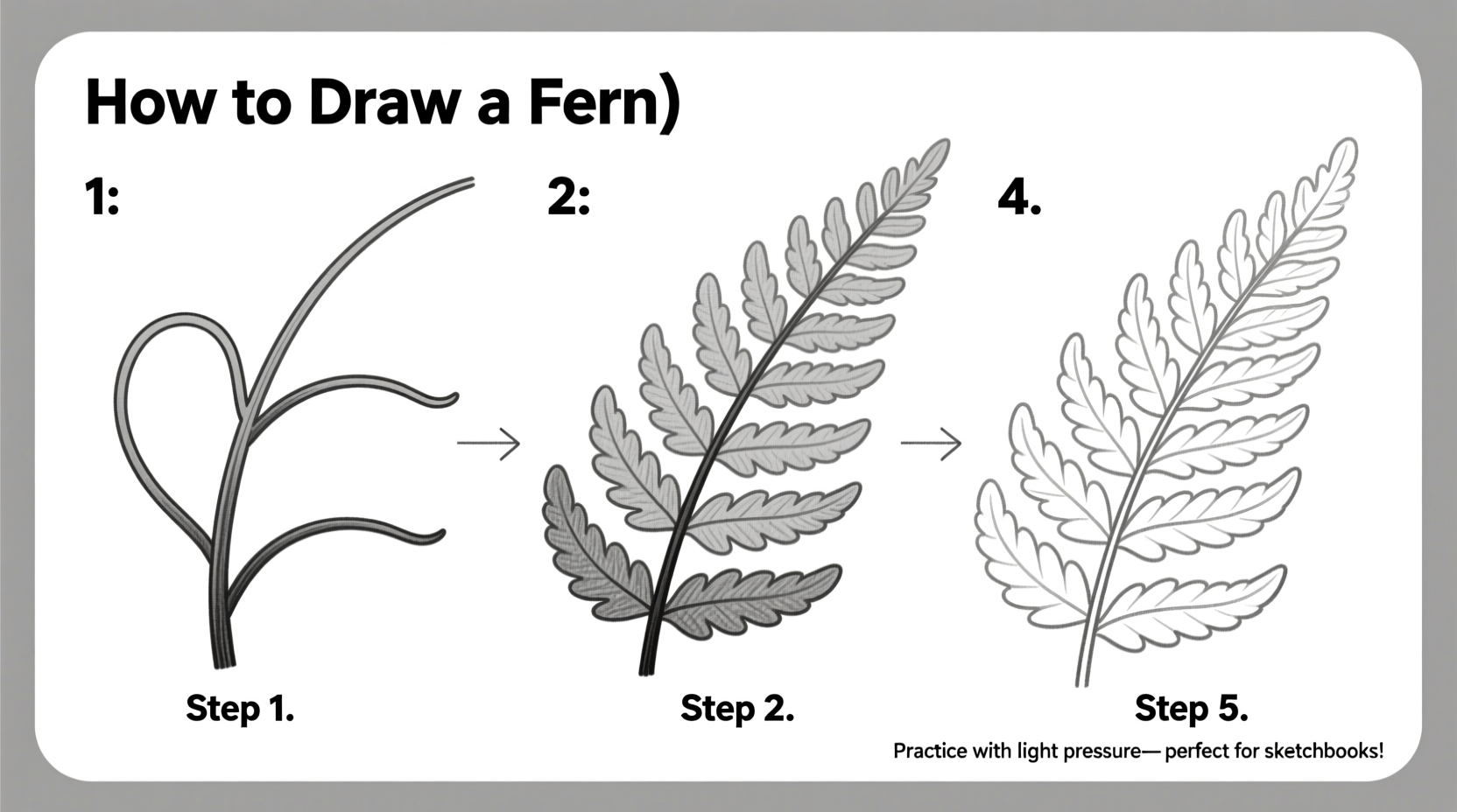 How to Draw a Fern: Easy Step-by-Step Guide