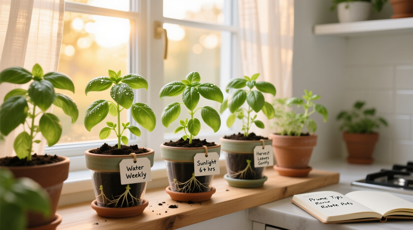 how to grow basil inside