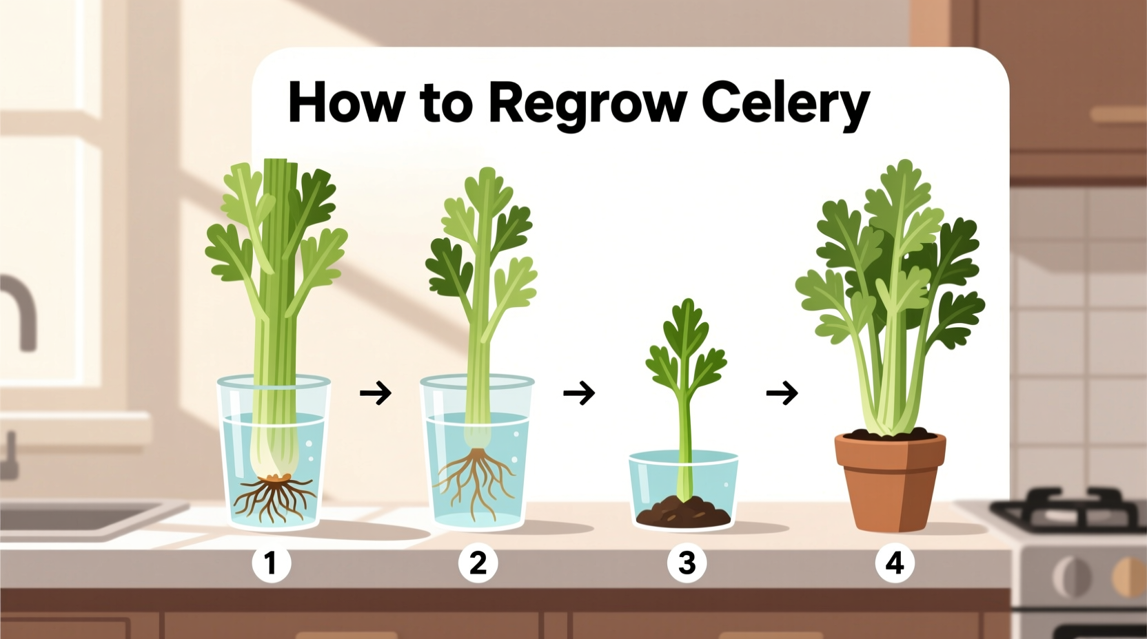 how to regrow celery