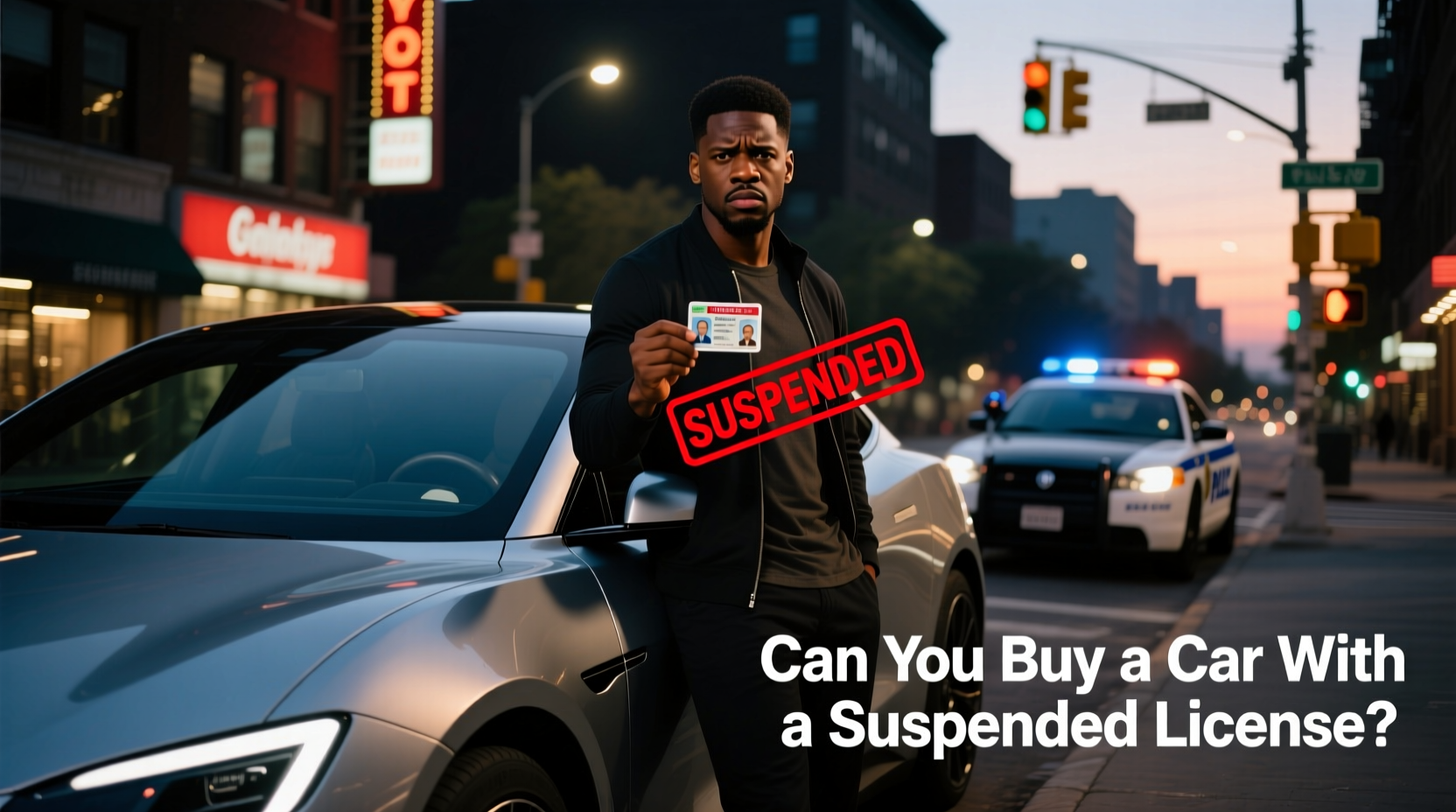 can you purchase a car with suspended license