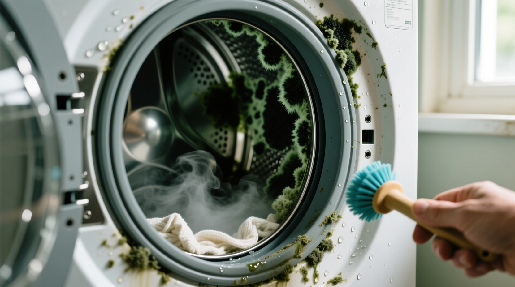 how to clean mold out of a washing machine