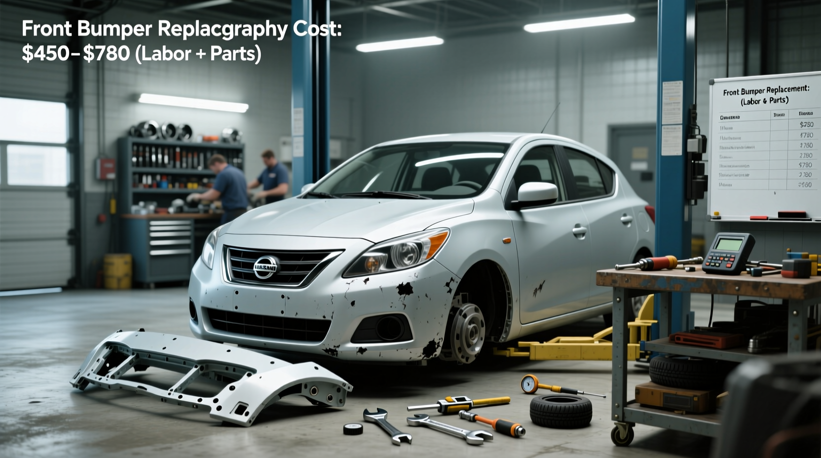 Front Bumper Replacement Guide for 2012 Nissan Versa Hatchback