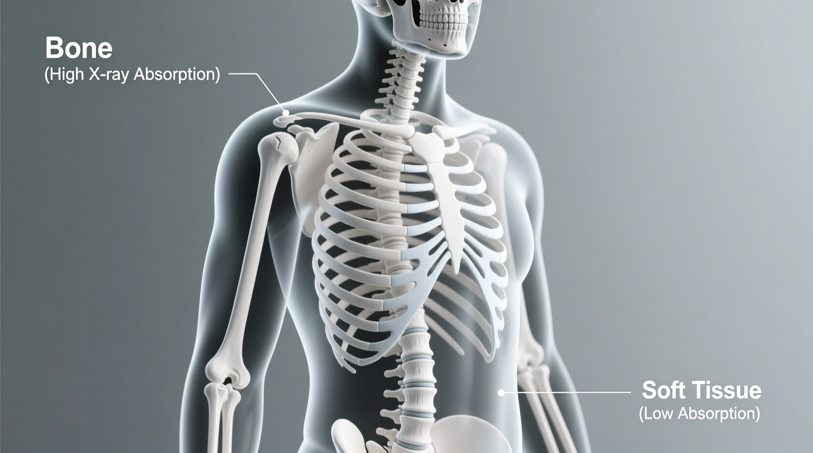 why do x rays show bones understanding x ray visibility