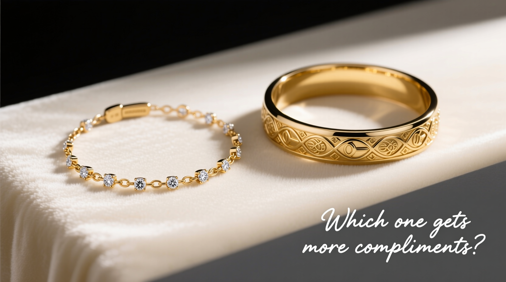 tennis bracelet or bangle which one actually gets more compliments