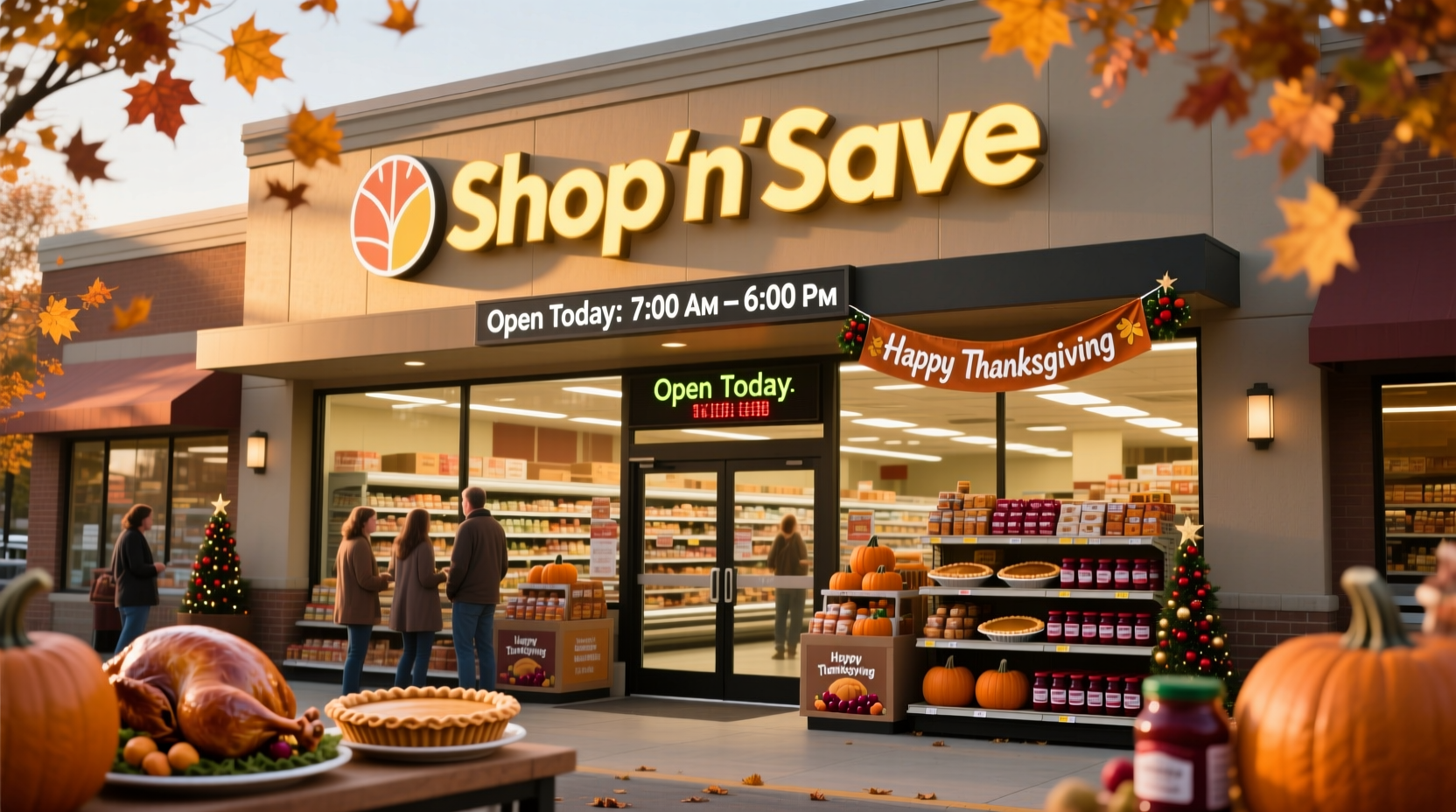 is shop n save open on thanksgiving