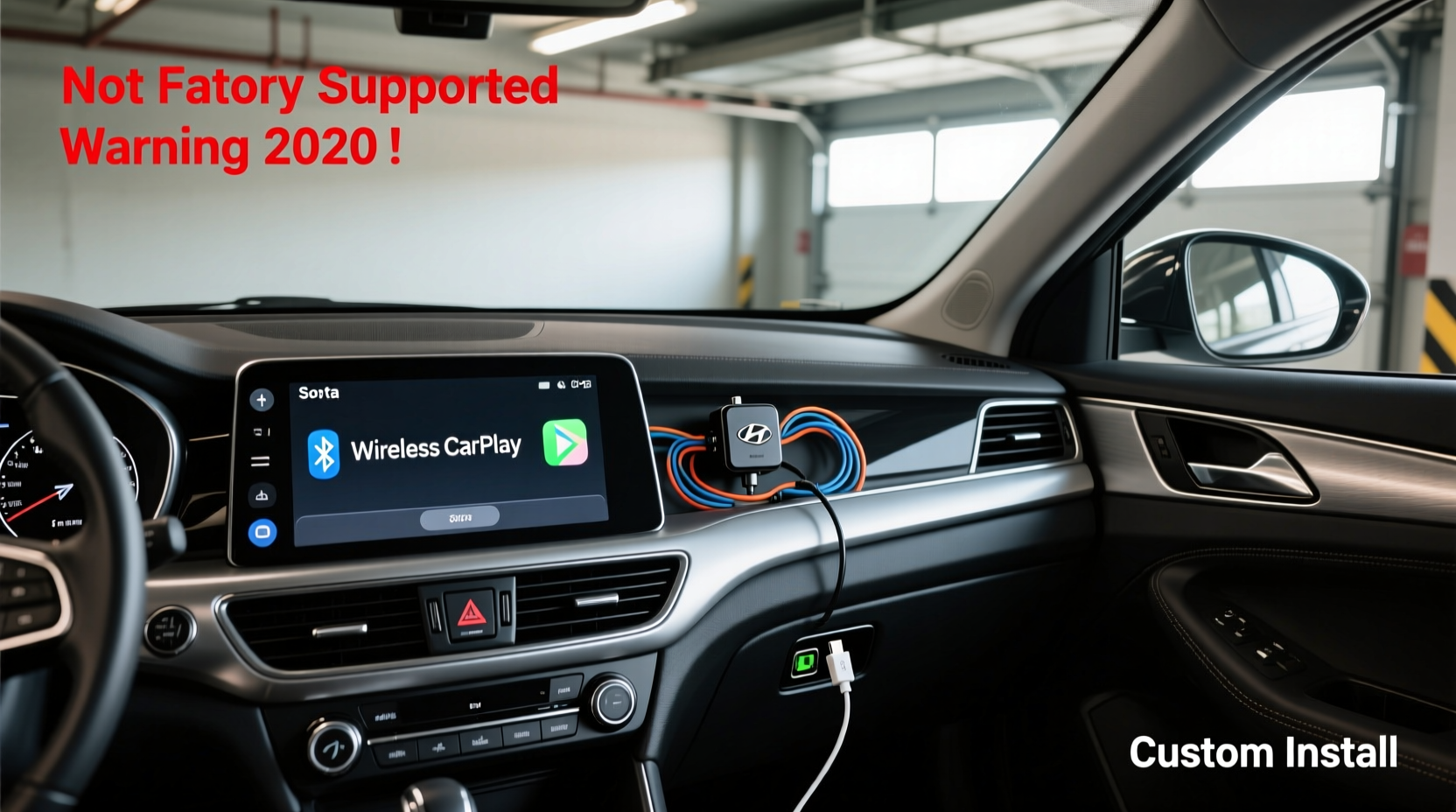 sonata 2020 wireless carplay install