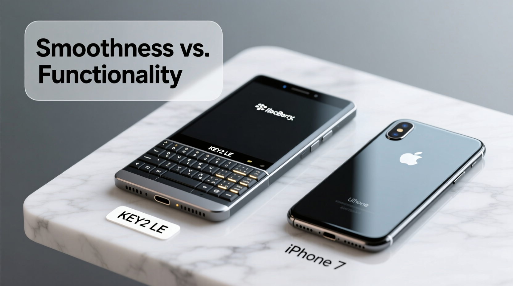 blackberry key2 le vs iphone 7 is the iphones smoothness worth ditching the keyboard