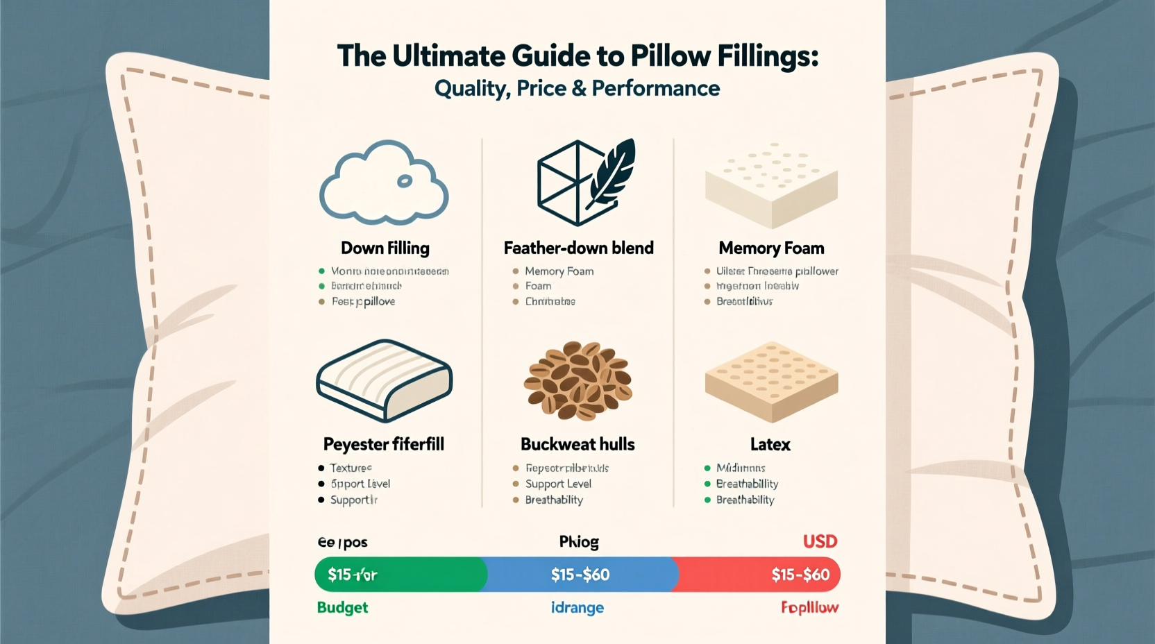 guide to the best stuffing for pillows with prices and options