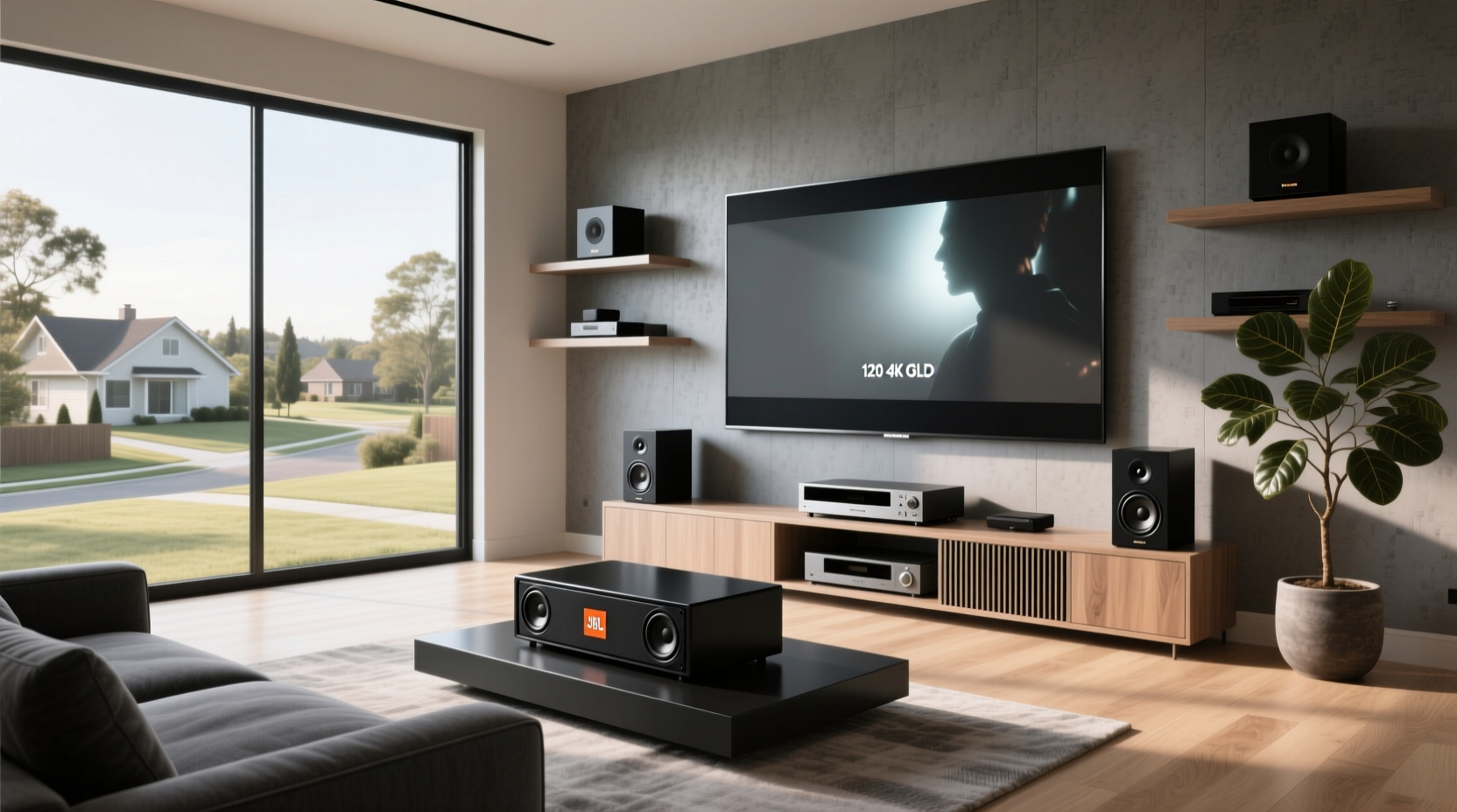 Can a JBL subwoofer work in a home theater setup?