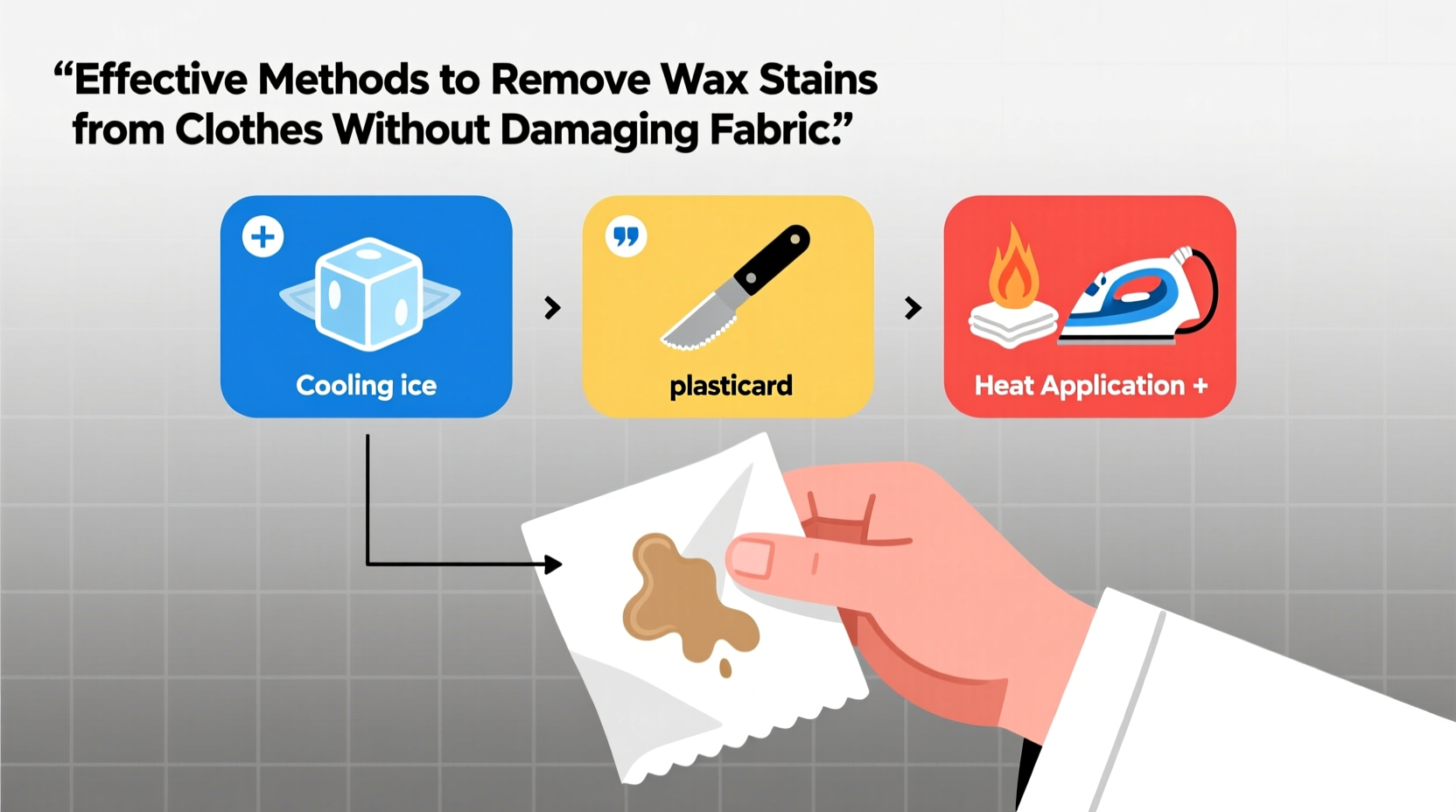 effective methods to remove wax stains from clothes without damaging fabric