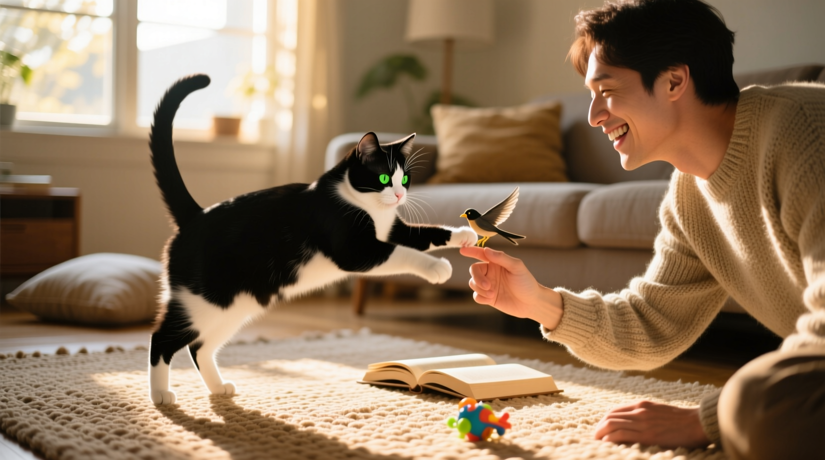 creative ways to play with your cat without using toys for quality bonding
