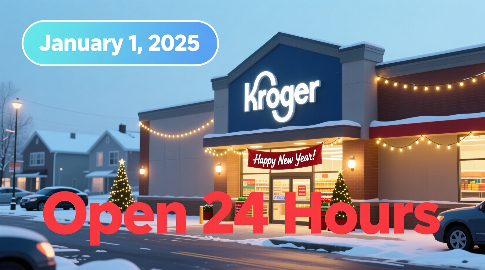 is kroger open on new year day
