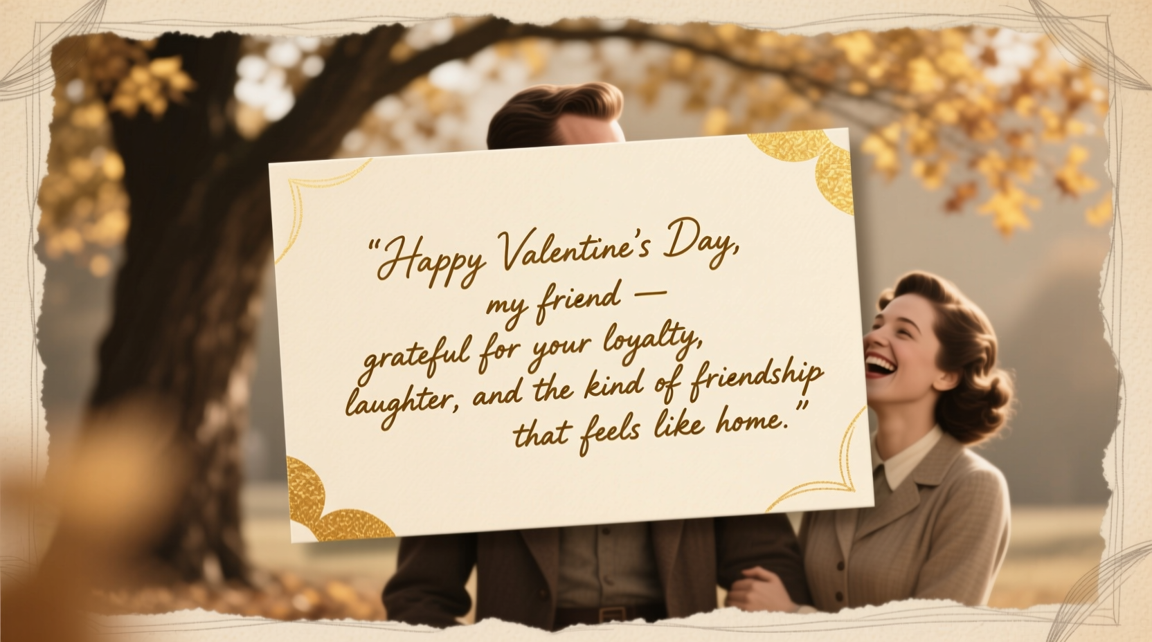 what to say to a guy friend on valentines day