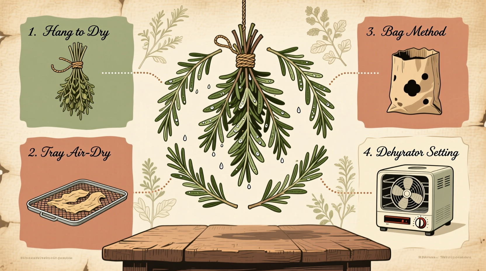 how do you dry out rosemary