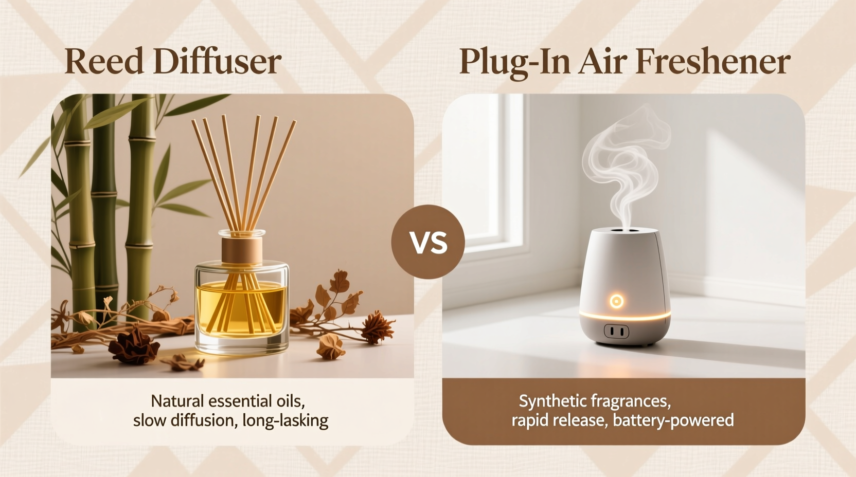 are reed diffusers just a fancy version of plug in air fresheners or is there a real difference