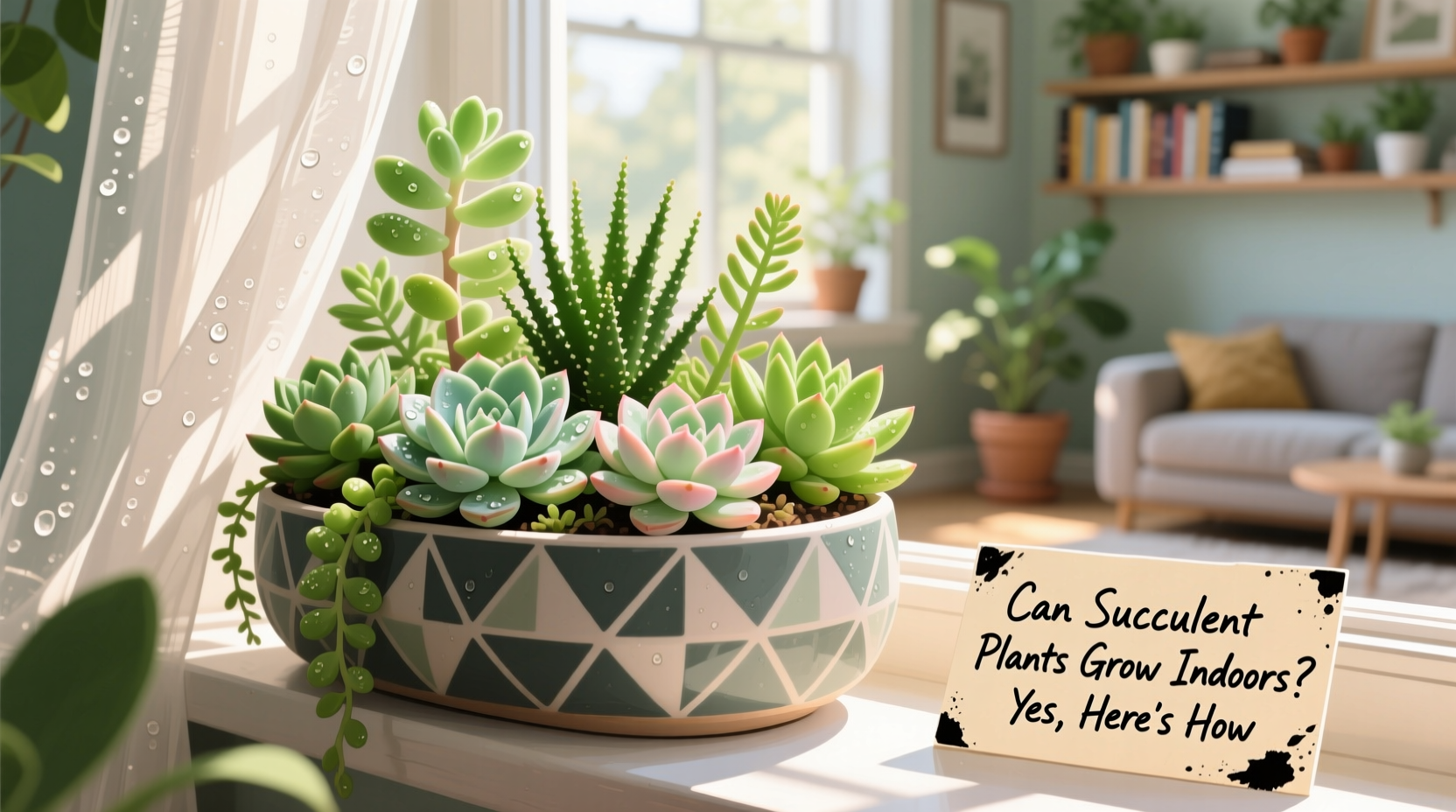 can succulent plants grow indoors