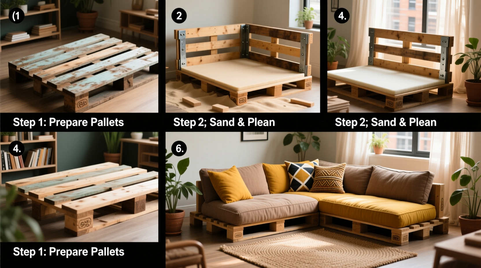 step by step guide to building a comfortable and stylish pallet sofa for your space