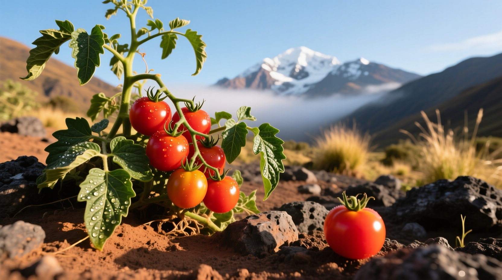 Wild tomatoes growing in Andean region