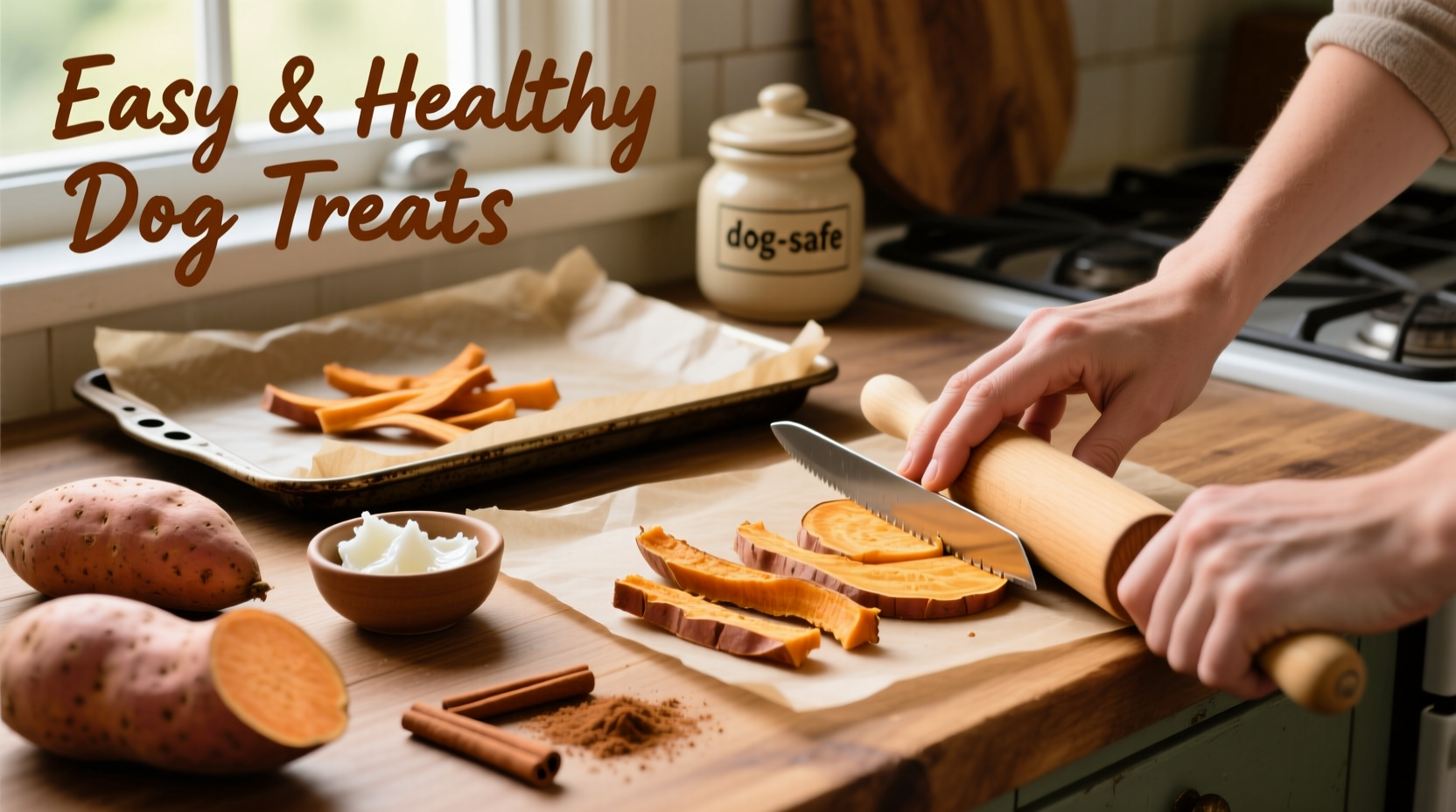 how to make sweet potato chews for dogs