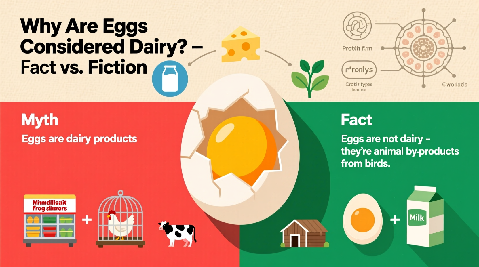 why are eggs considered dairy separating fact from fiction