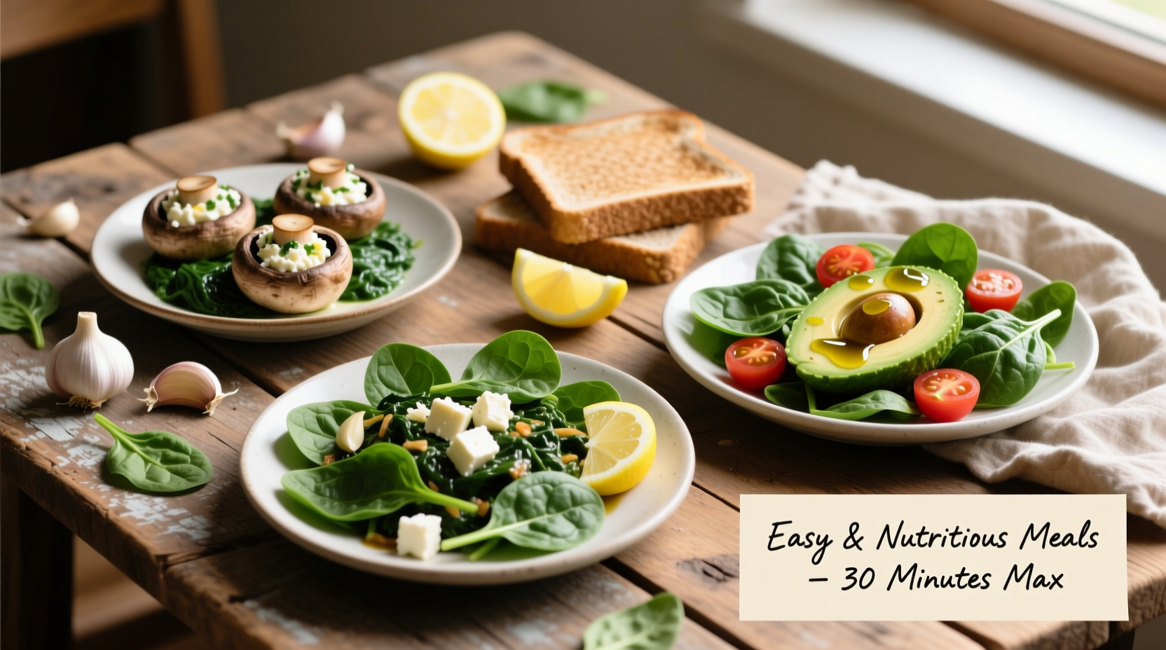 5 Easy Spinach Meals Ready in 20 Minutes or Less