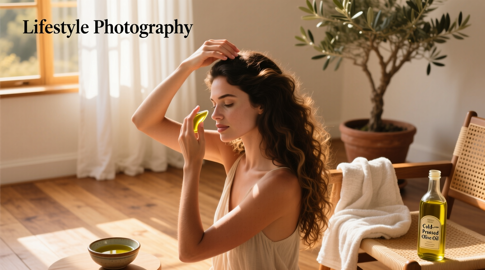 how to apply olive oil on hair