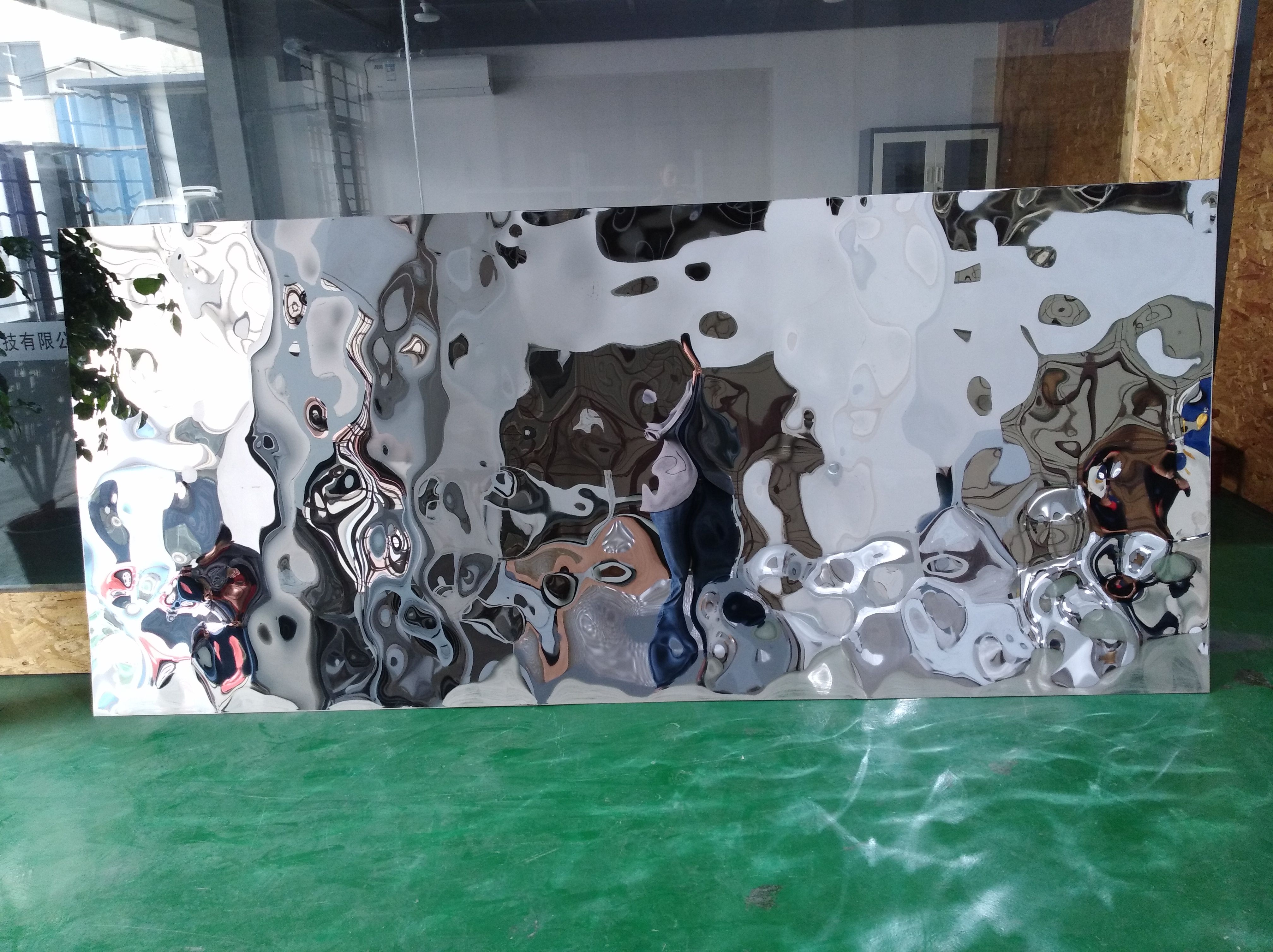 2D 3D Pattern Stainless Steel Plates 0.3mm 0.5mm Thick Water Ripple 304