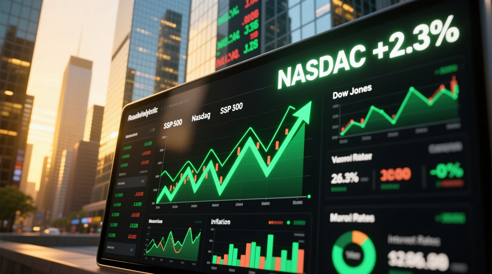 why are markets up today analyzing stock market trends