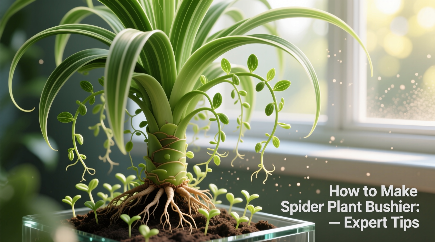 how to make spider plant bushier