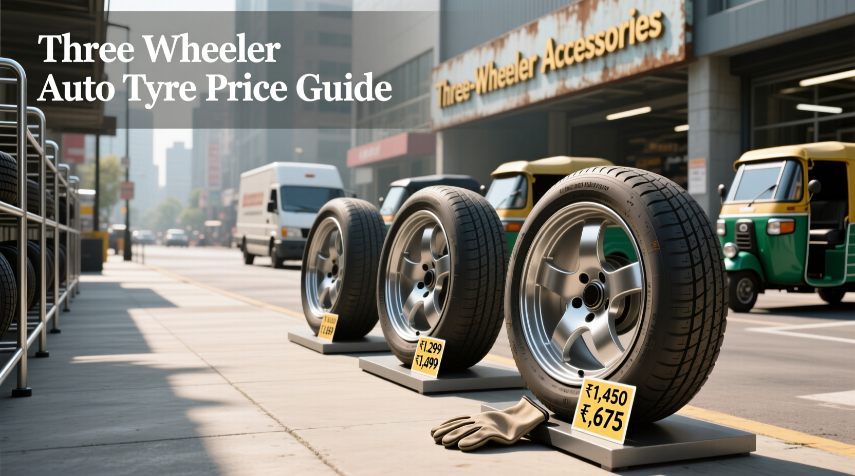 What affects three wheeler auto tyre price and where to buy?