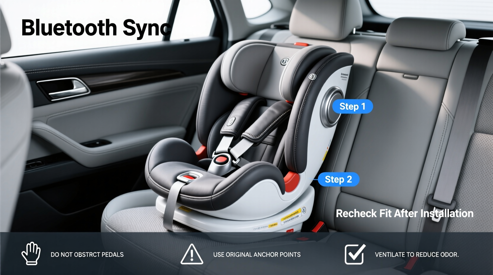 bluetooth child car seat