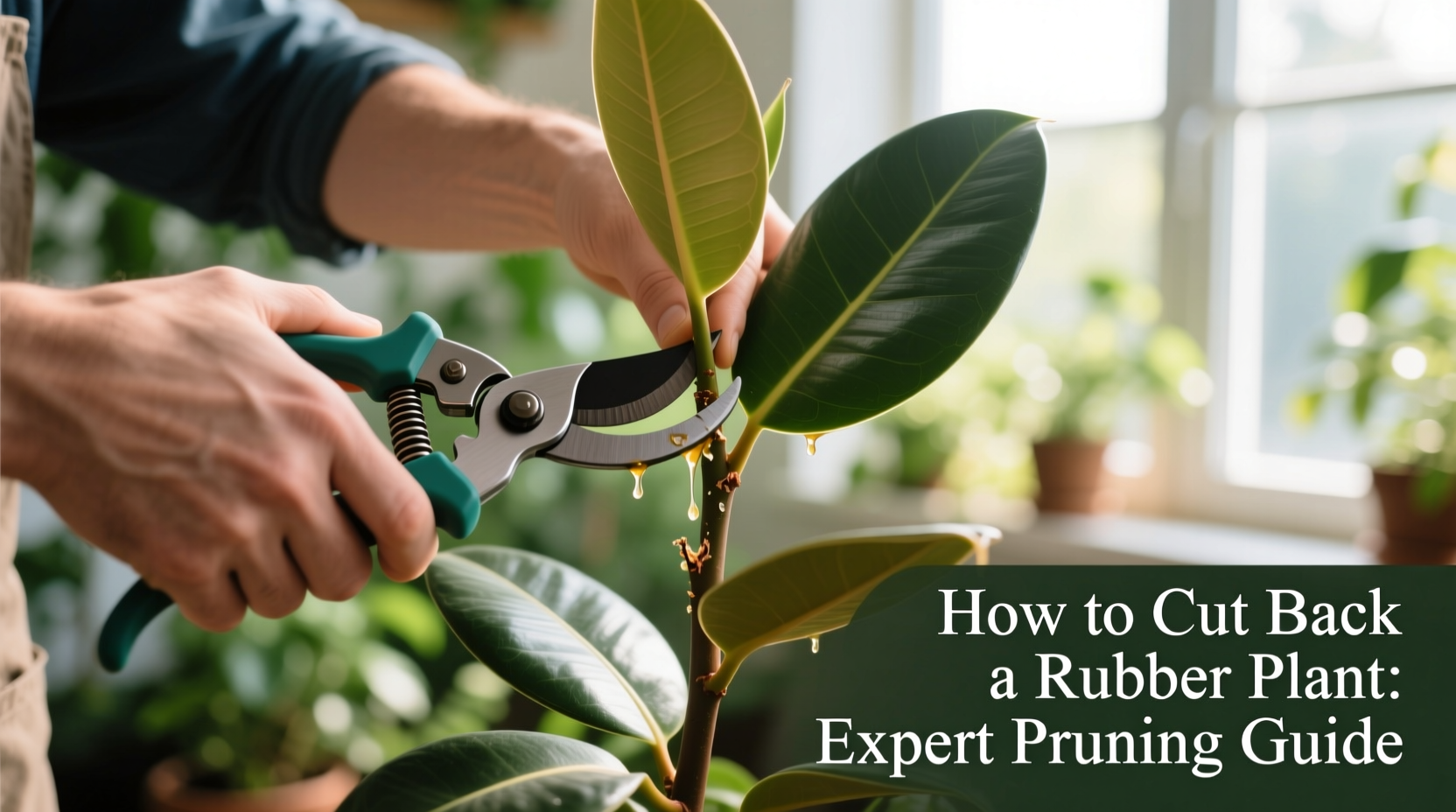 how to cut back a rubber plant