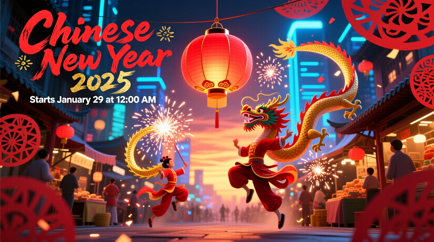 what time does the array nian new year start