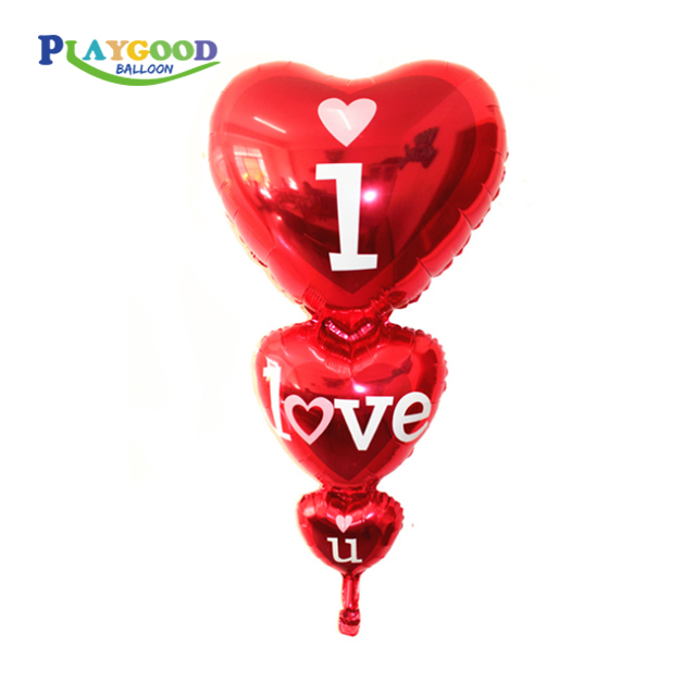 Wholesale Balloon Wedding Balloon Decoration Layout Red Strings Love Heart Balloon Baloon