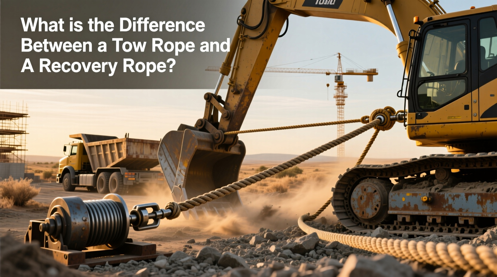 How to Choose Tow Ropes for Heavy Equipment, What Is the Difference Between a Tow Rope and a Recovery Rope?