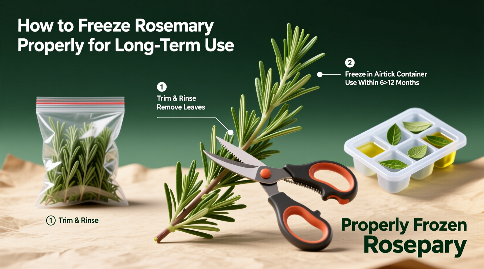 how do you freeze rosemary