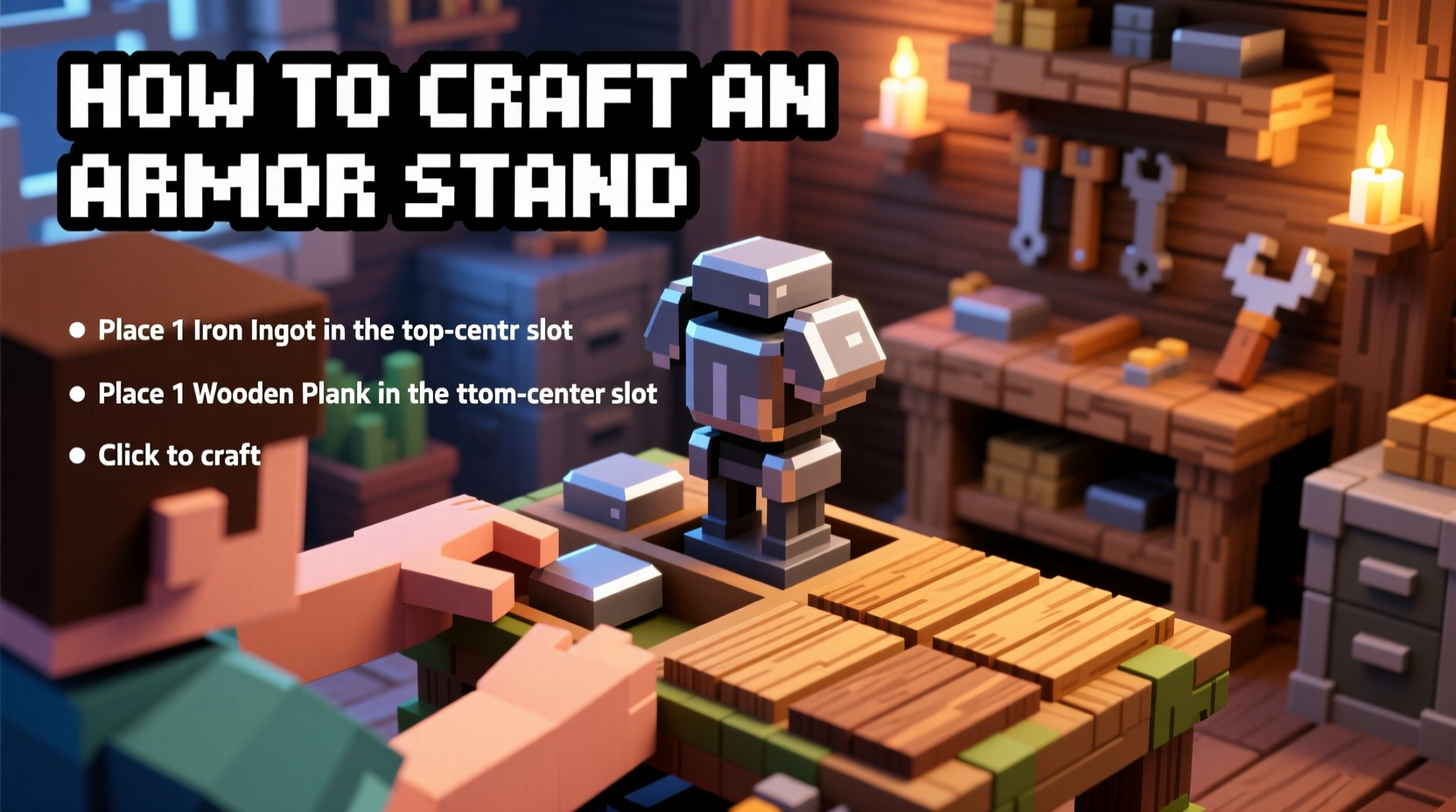 how to craft a armor stand in minecraft
