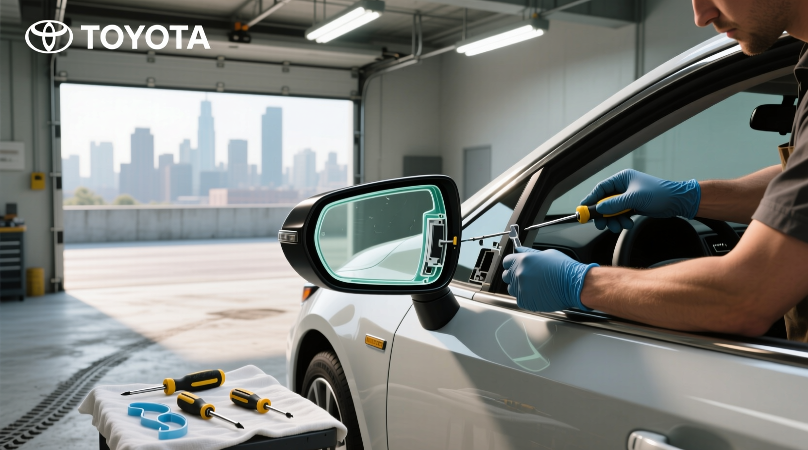 How to Replace Toyota Corolla Side Mirror Glass