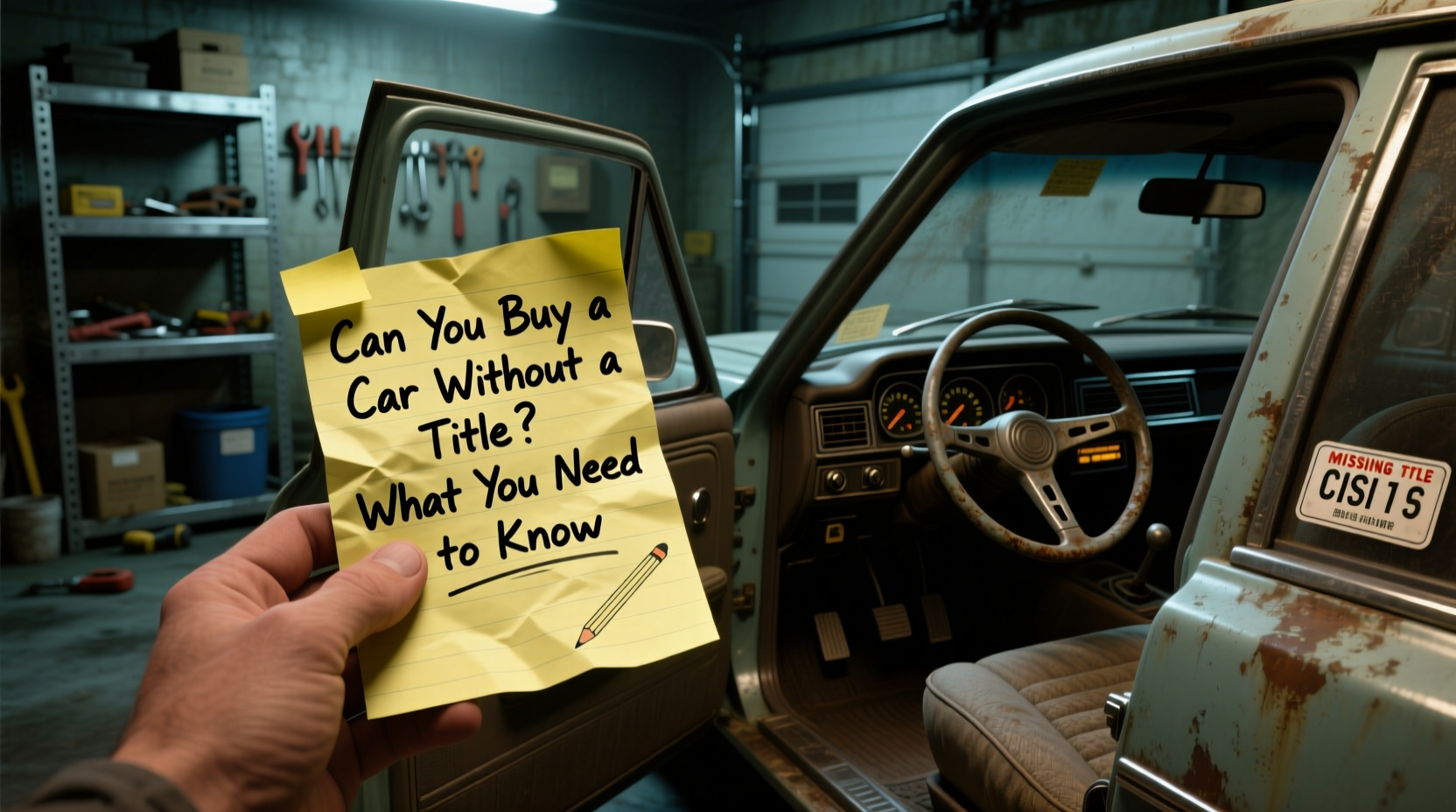 can i buy a car without a title