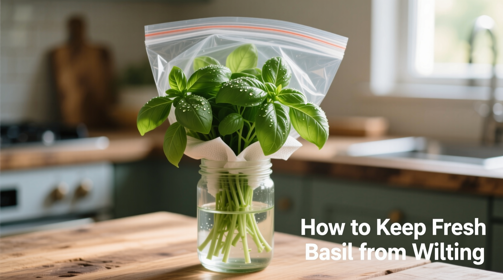 how do you keep fresh basil from wilting