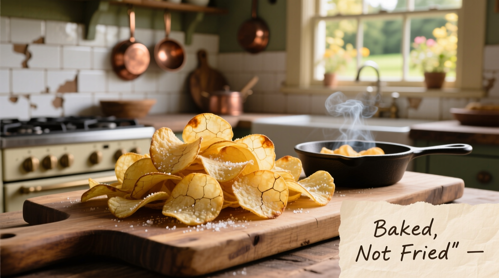 bake potato chips