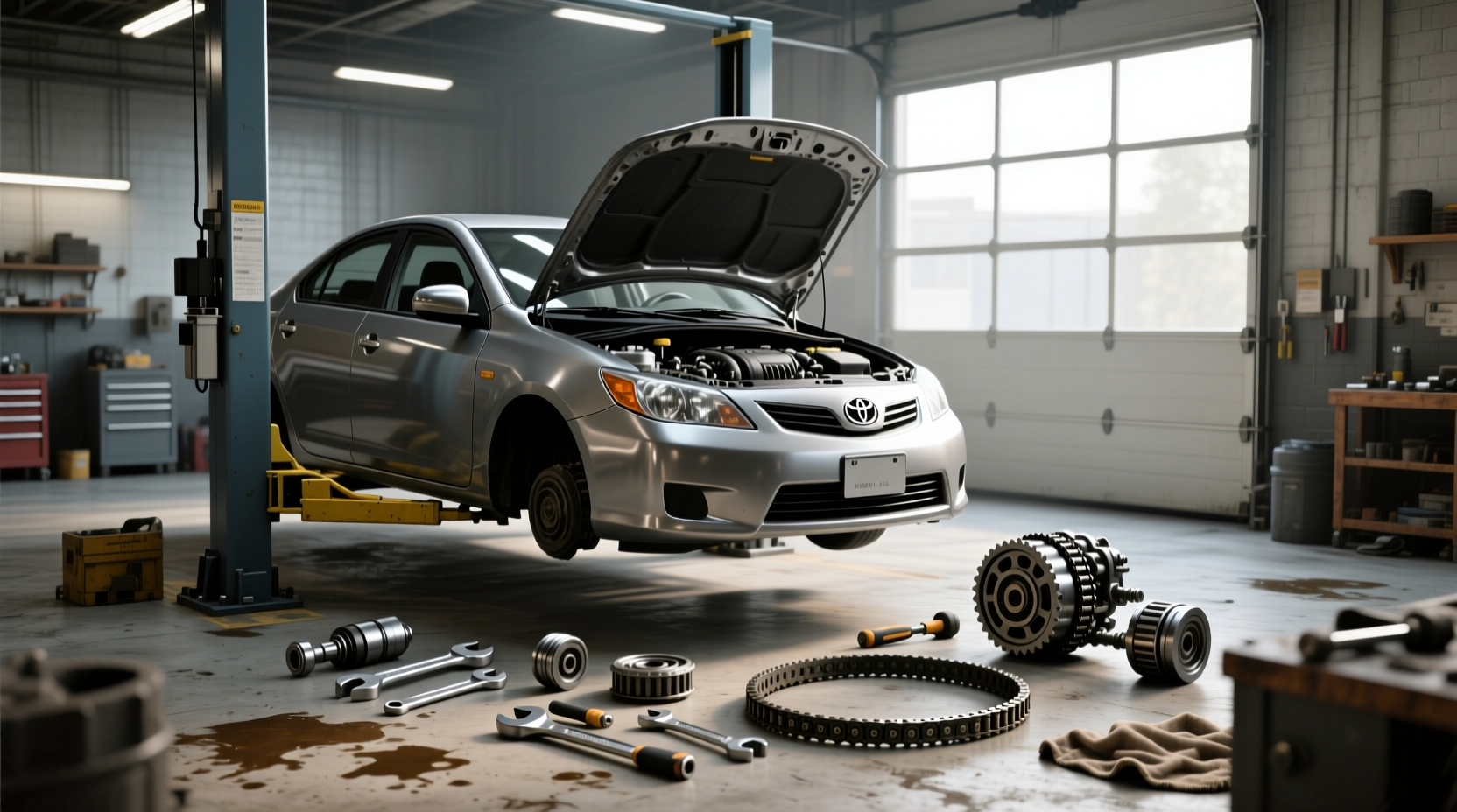 2009 corolla timing chain replacement guide