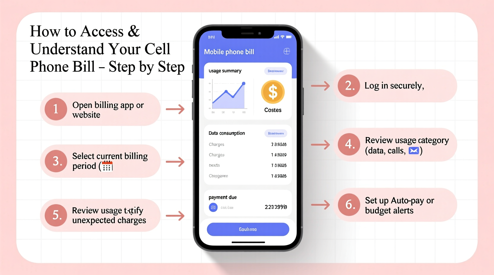 how to access and understand your cell phone bill a step by step guide