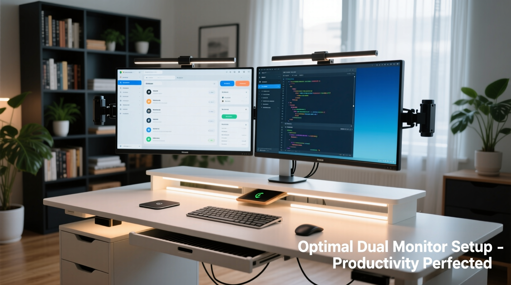 effective solutions for the best way to setup dual monitors on desk