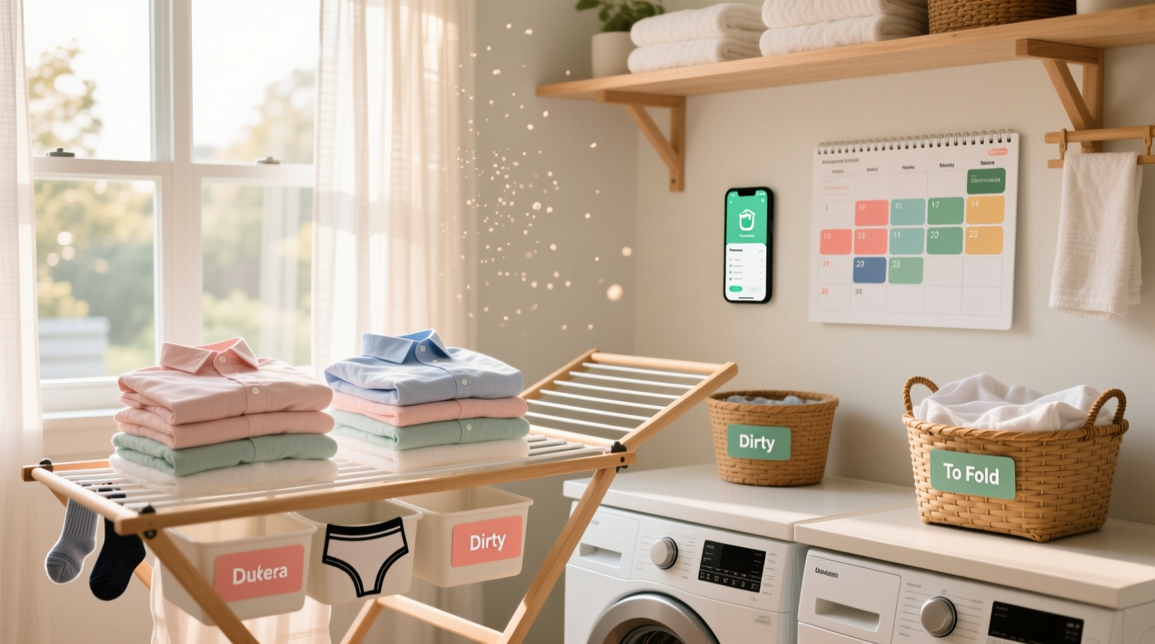 organizational hacks to stay on top of laundry