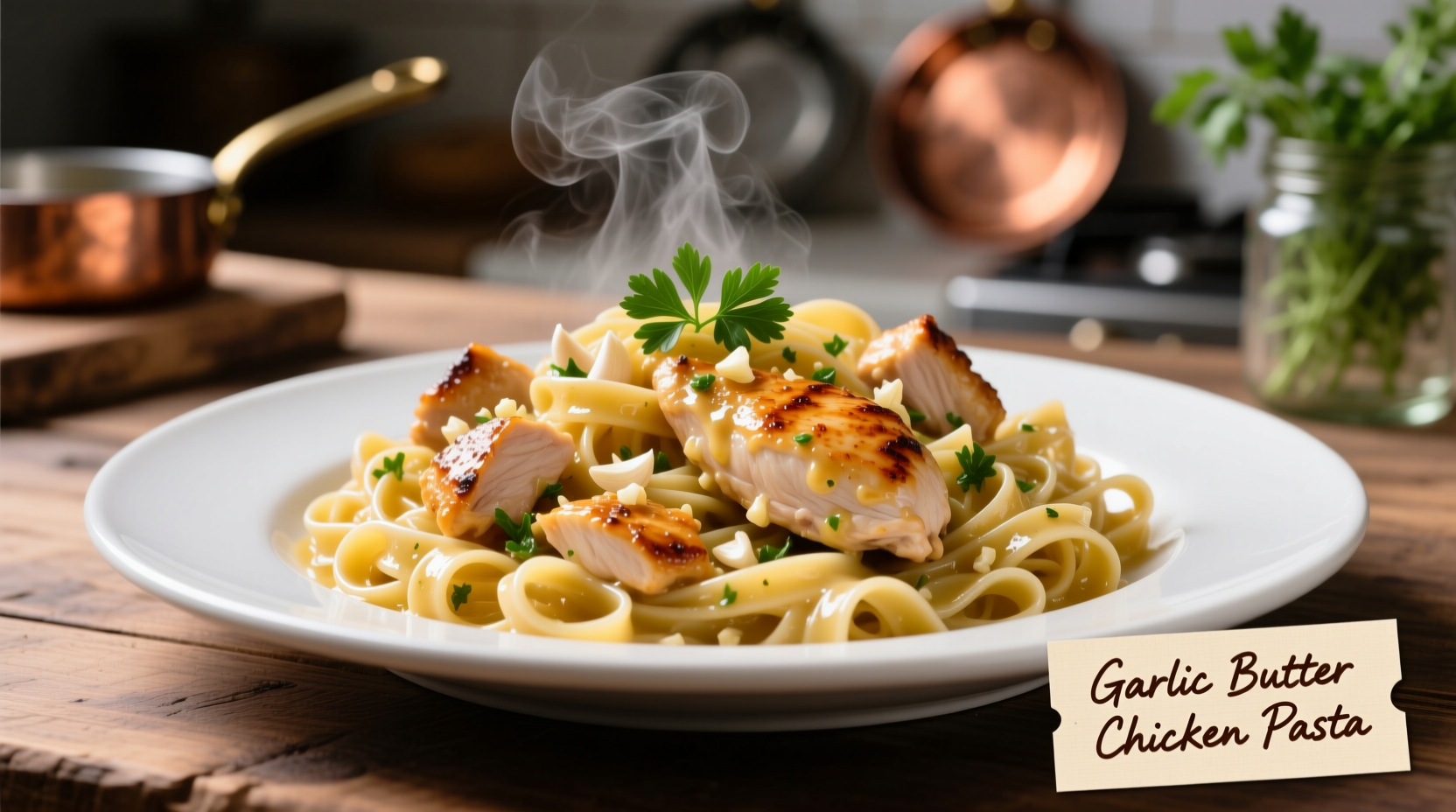 parm garlic chicken pasta