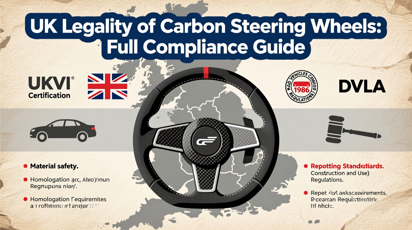 UK Legality of Carbon Steering Wheels: Full Compliance Guide