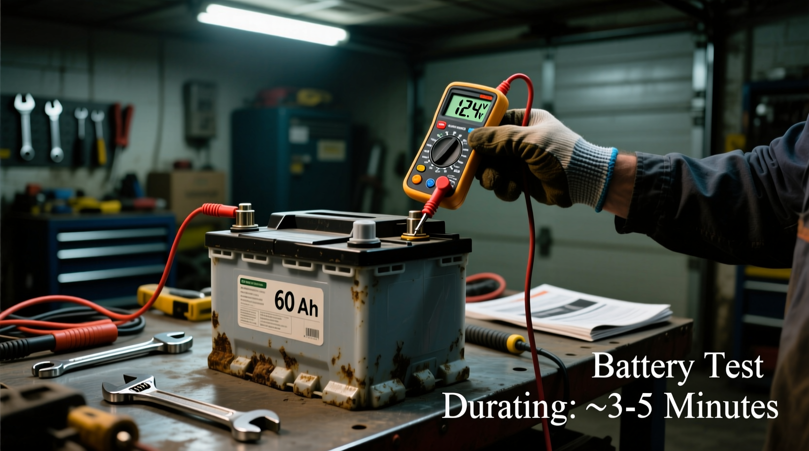 how long does it take to test a car battery