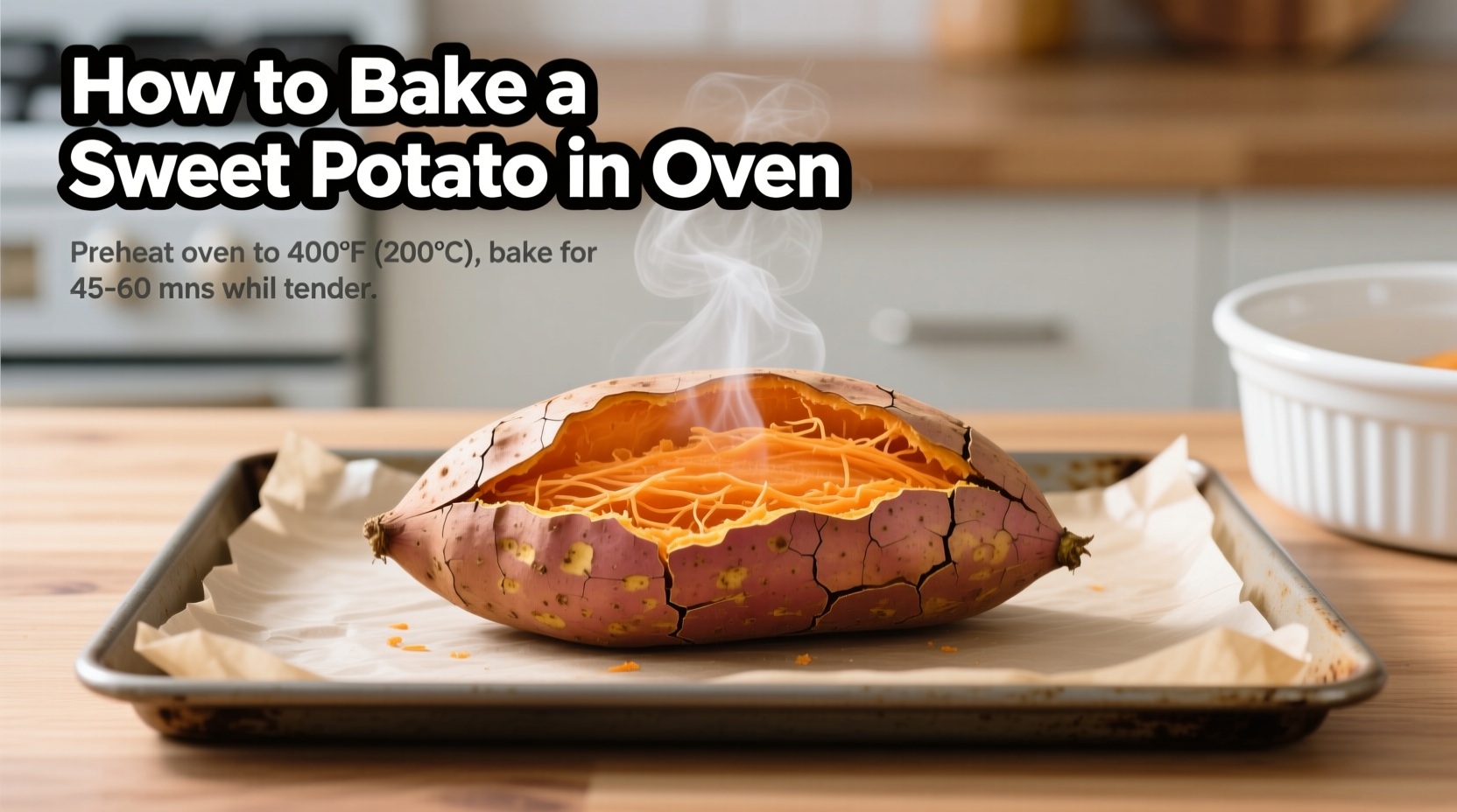 how to bake a sweet potato in oven