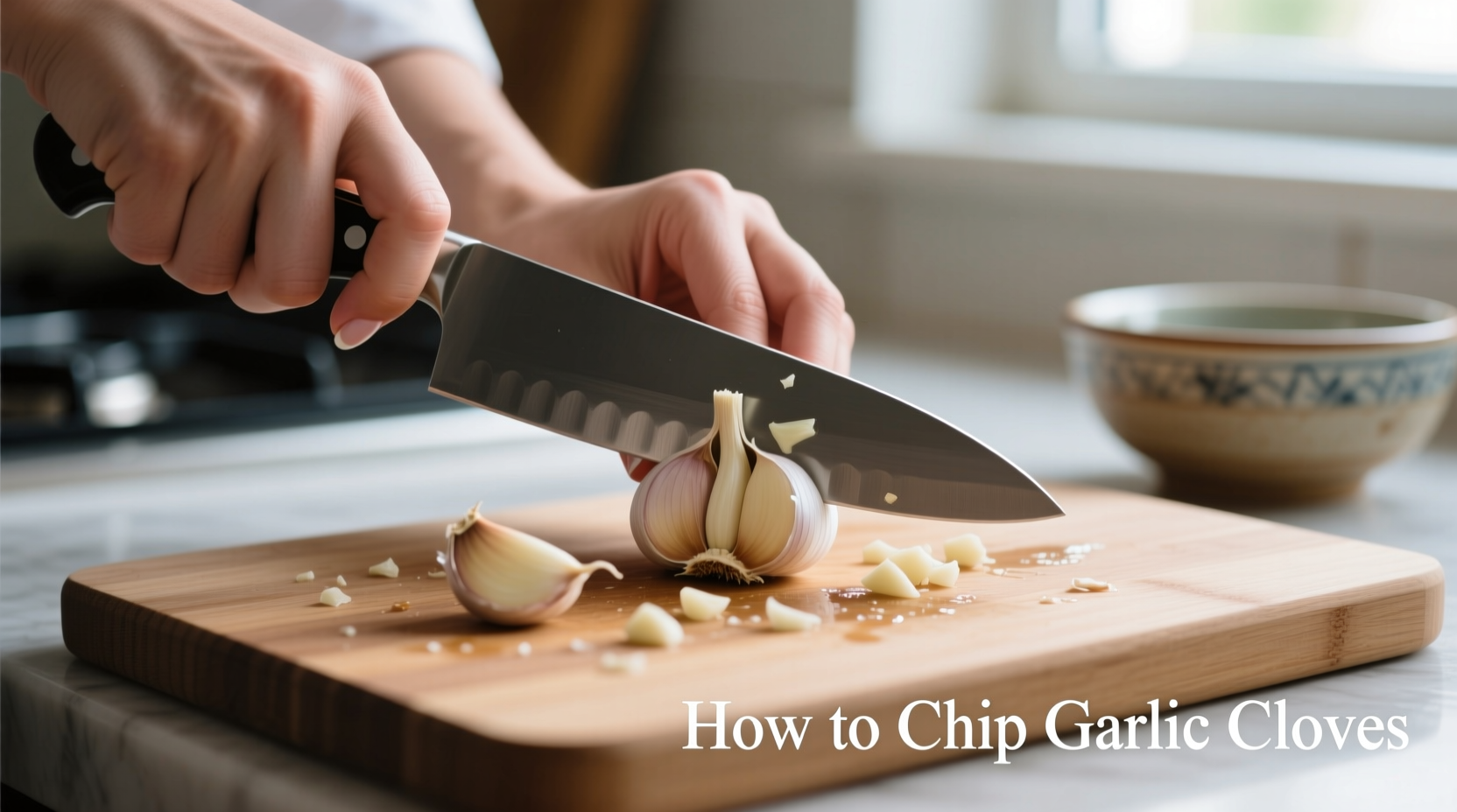 how do you chop garlic cloves